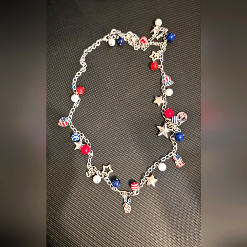 Vintage Nautical American Red White and Blue Themed 28"-36" Chain